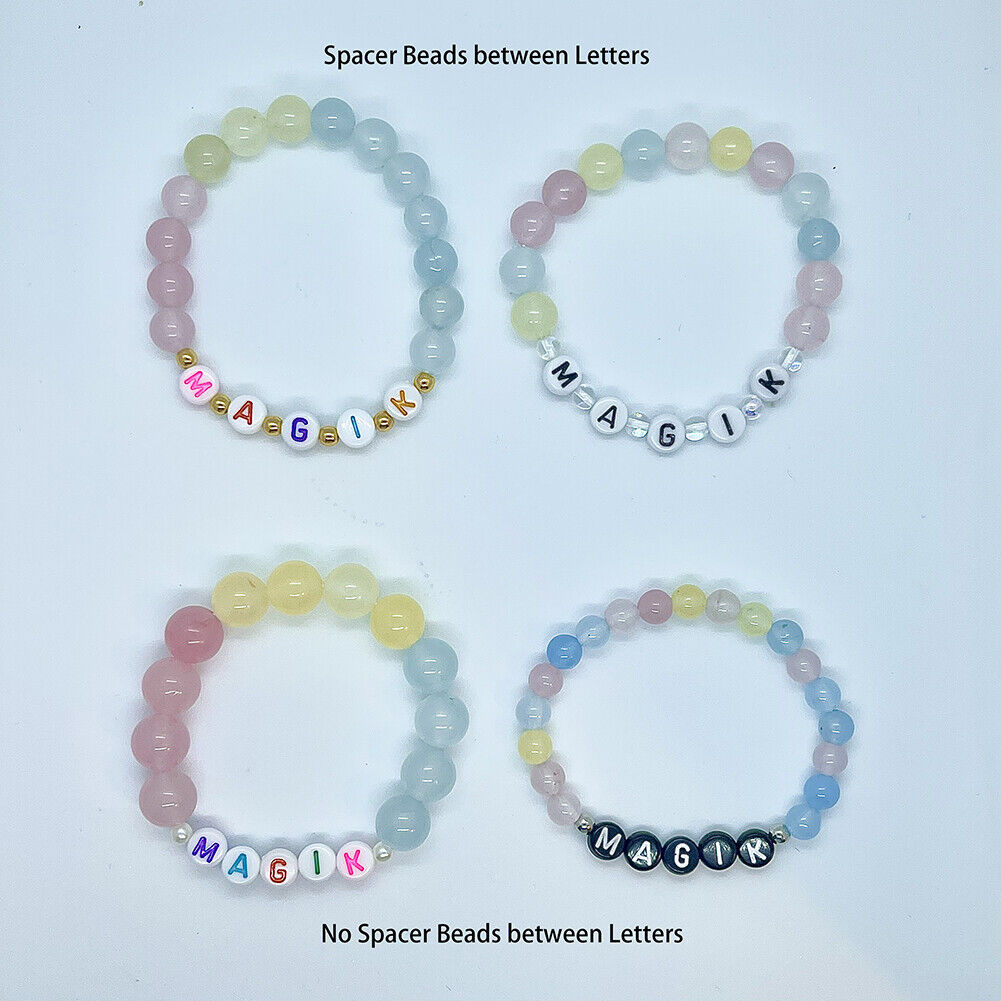 Magik Custom 7-Chakra Healing Name Mama Bracelet Stretchy Energy Yoga Meditation