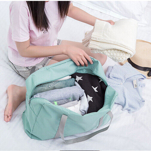 US Foldable Travel Luggage Carry-on Shoulder Duffle Bag Lightweight Sport Tote