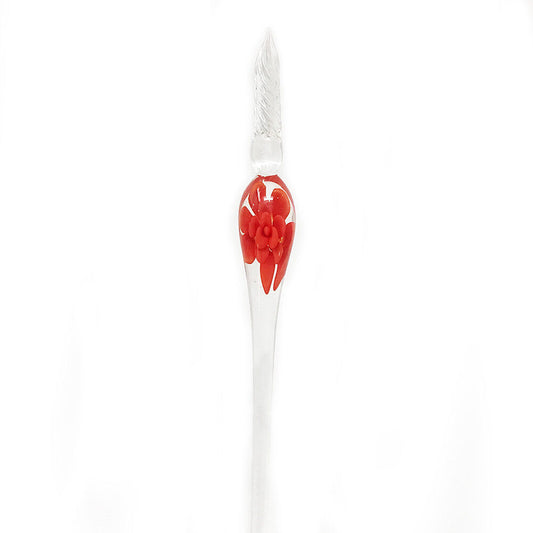 US 3D Glass Signature Pen Nib Elegant Crystal Dip Sign Pen w/ Box Gift Holiday