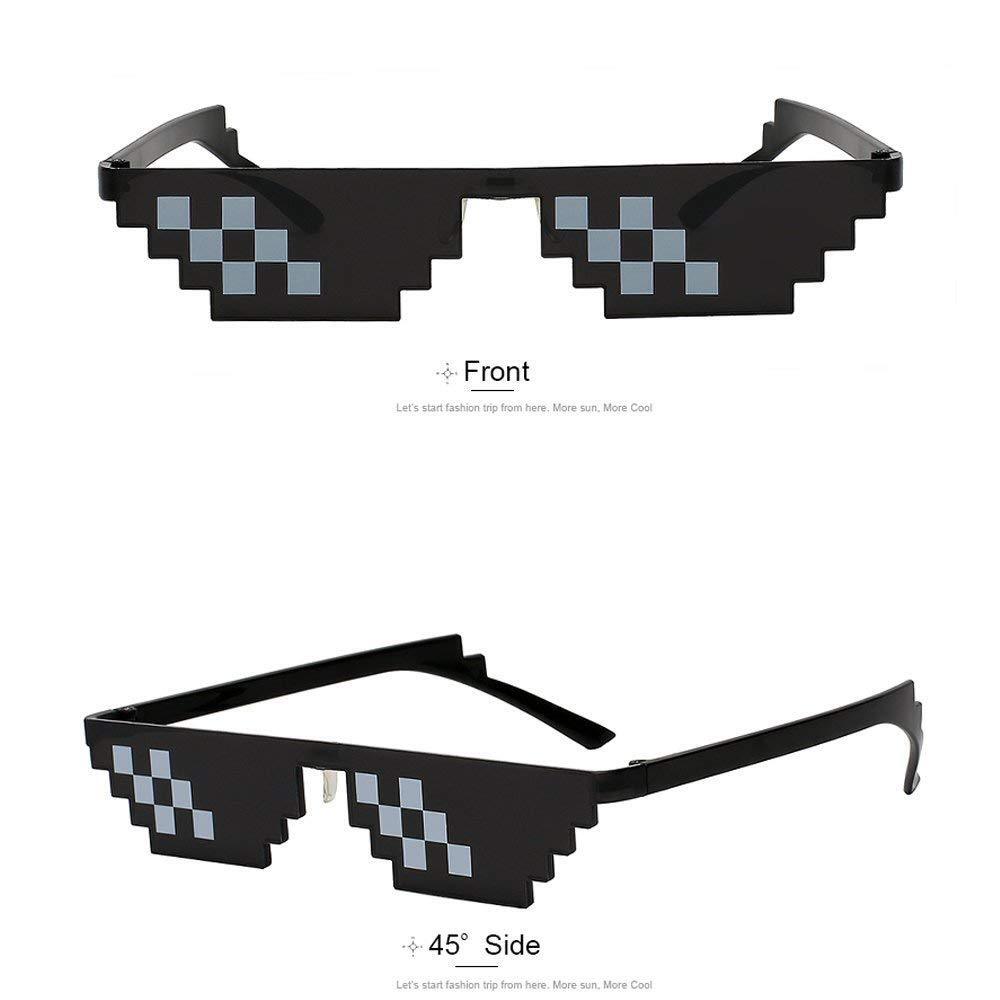 Thug Life Glasses Deal With It Sunglasses MLG Eyewear Unisex Meme Cool 8 Bit