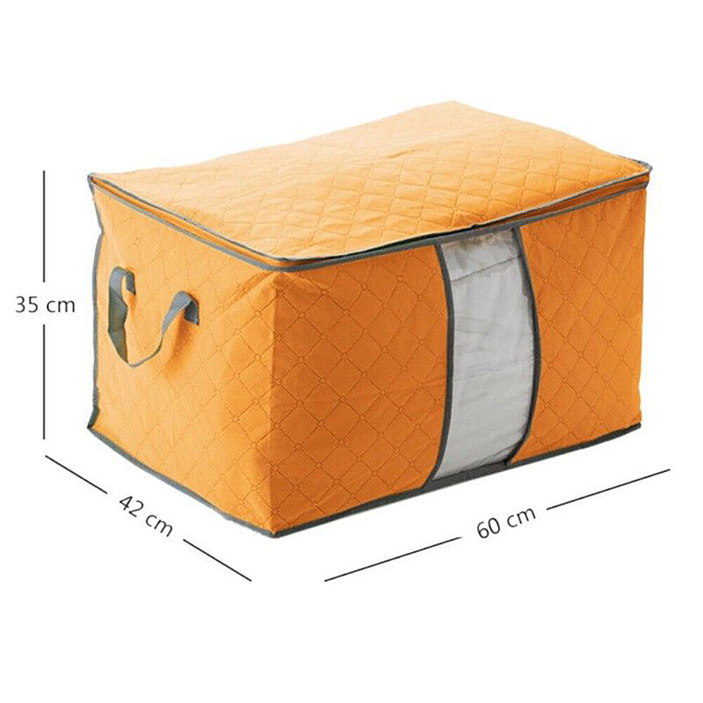 US Anti Dust Large Storage Bag Clothes Quilt Blanket Storage Sort Home Organizer