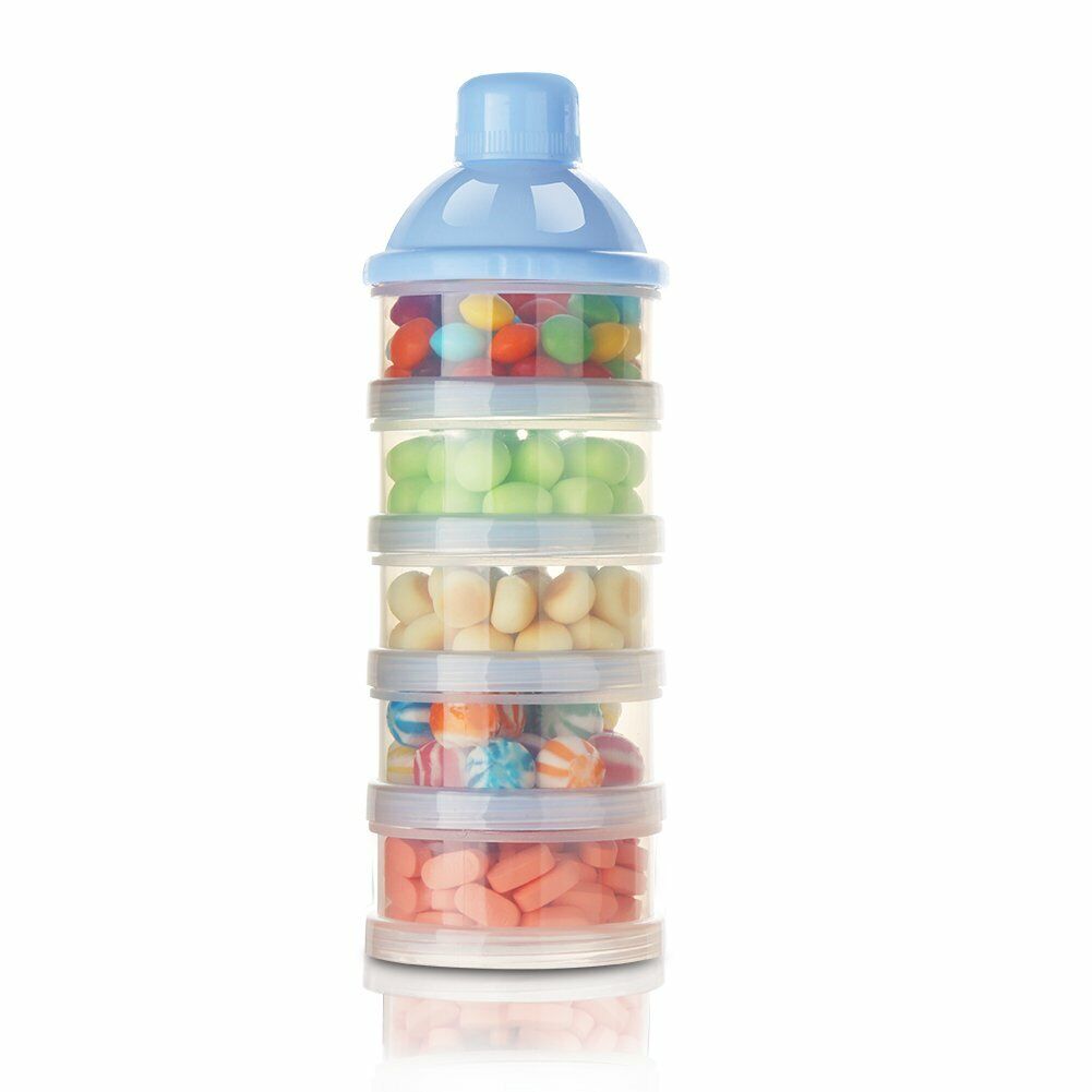 US 3-5 Layers Baby Milk Powder Formula Dispenser Stackable Storage Container Box