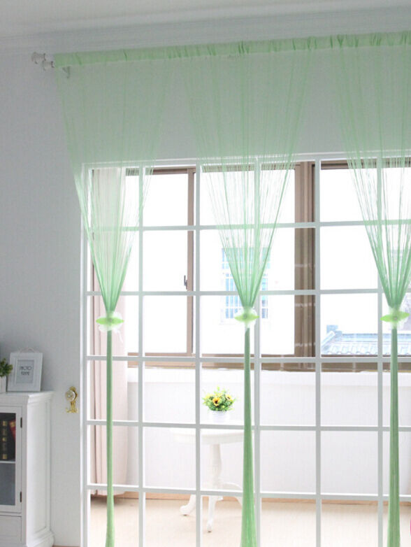 2 Pack Magik Line String Window Curtain Tassel Door Fringe Panel Room Divider