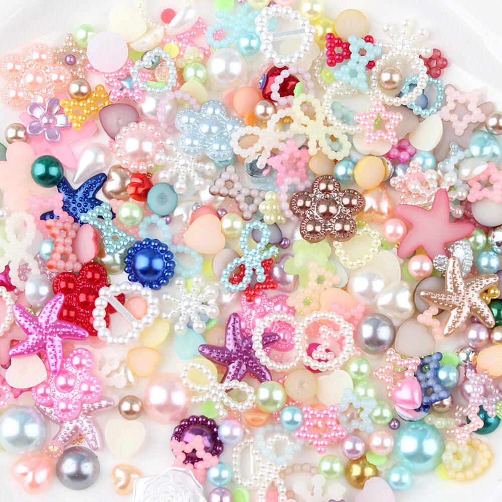 US 15~100 Pc Slime Bread Candy Unicorn Resin Flat Back Scrapbooking Charms DIY