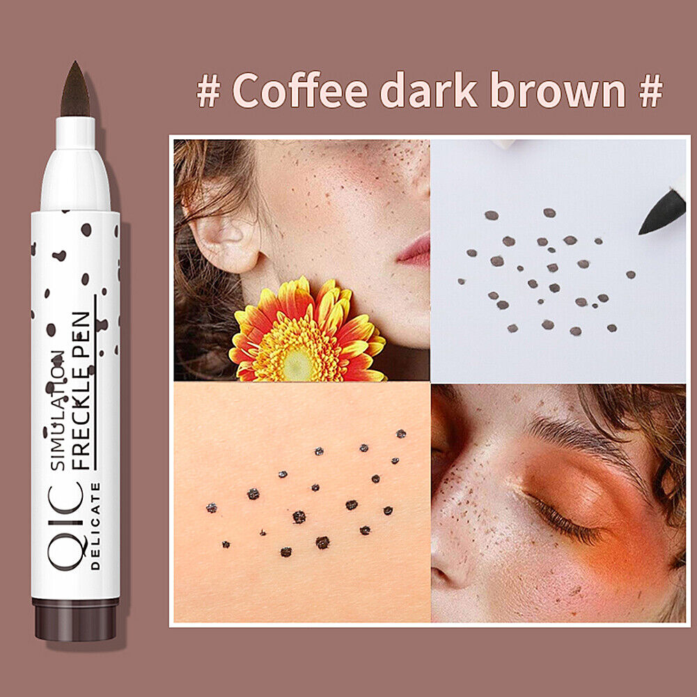 US 1-2Pc Faux Freckle Pen Natural Waterproof Longlasting Soft Dot Sunkissed Skin