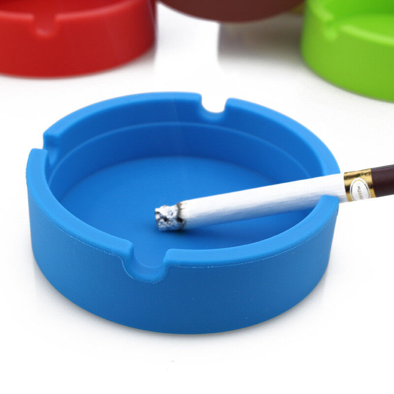 6 Pcs Ashtray Silicone Cigarette Smoking Bedroom Smoke Bin Cigarette Pipe Holder