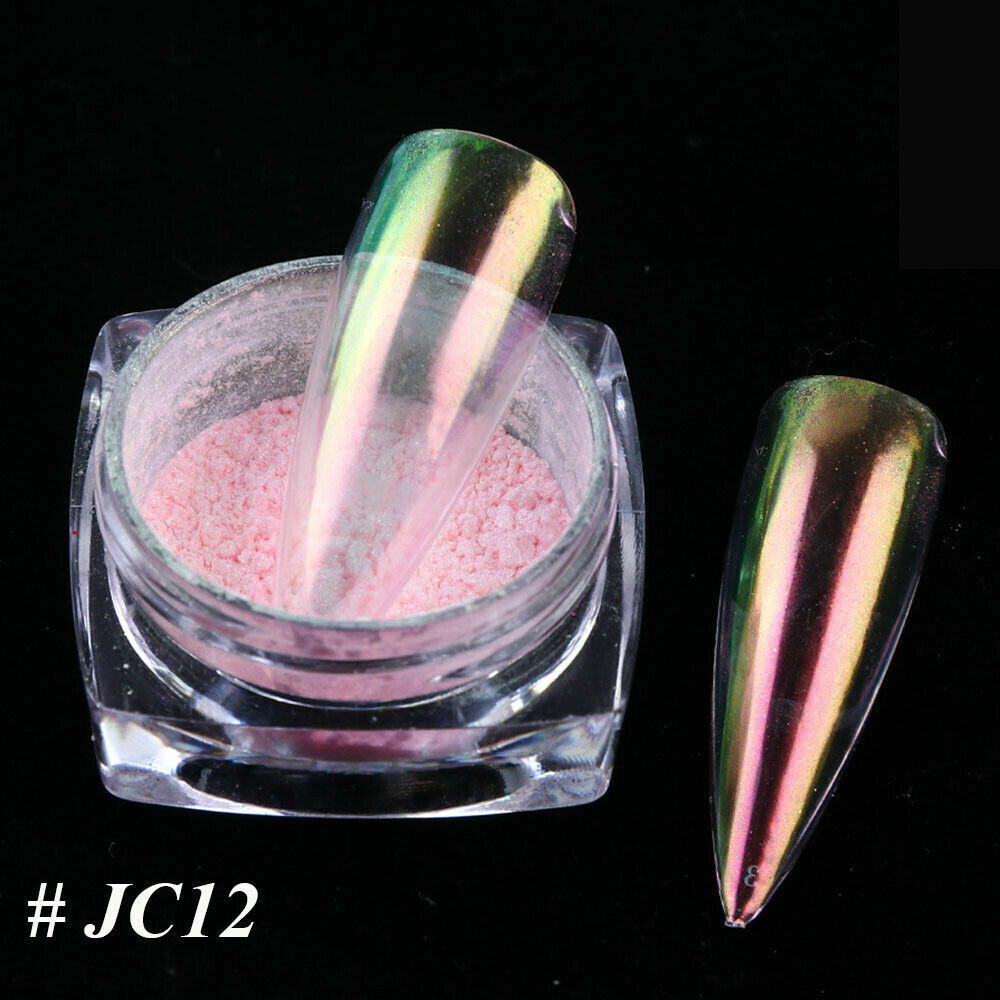 US Glitter Holographic Mirror Nail Art Powder Ultra-thin Aurora Mermaid Pigment