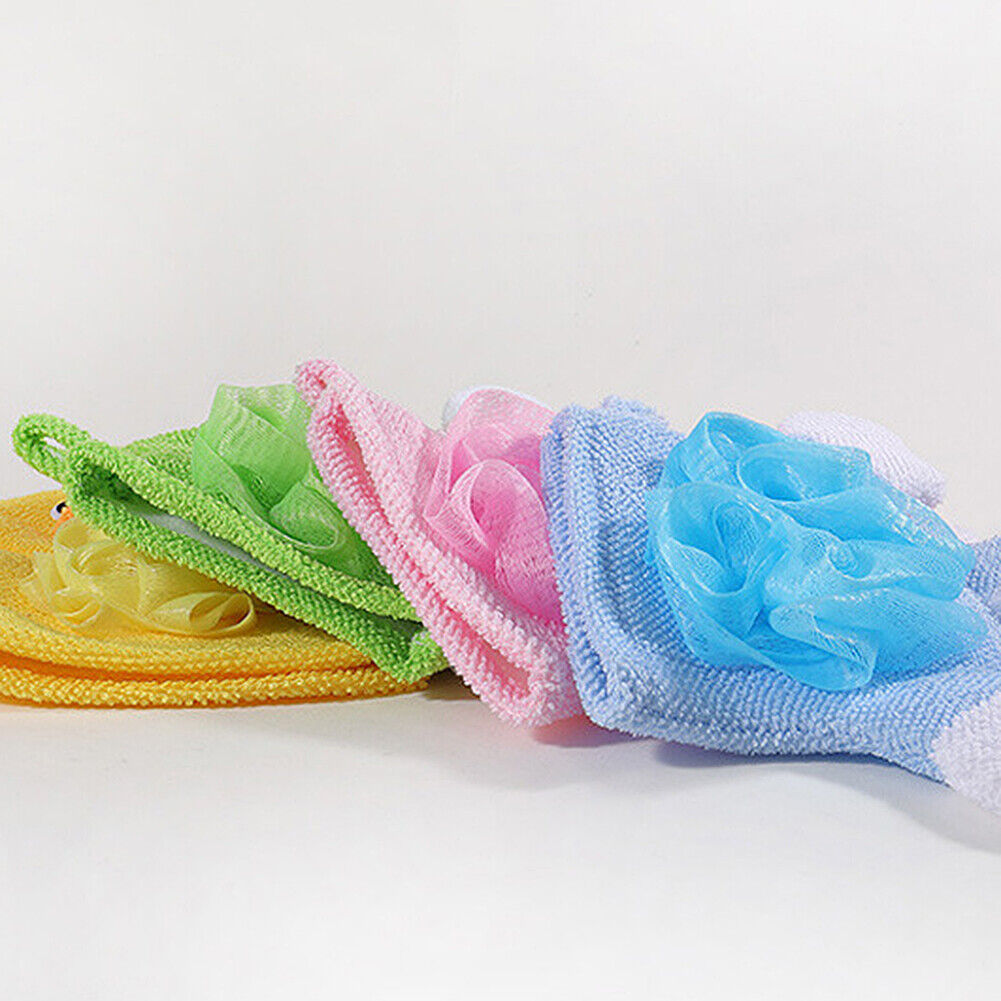 US 3-5 Pack Baby Kids Bath Lily Shower Gloves Sponge Hand Puppet Bath Wash Mitt