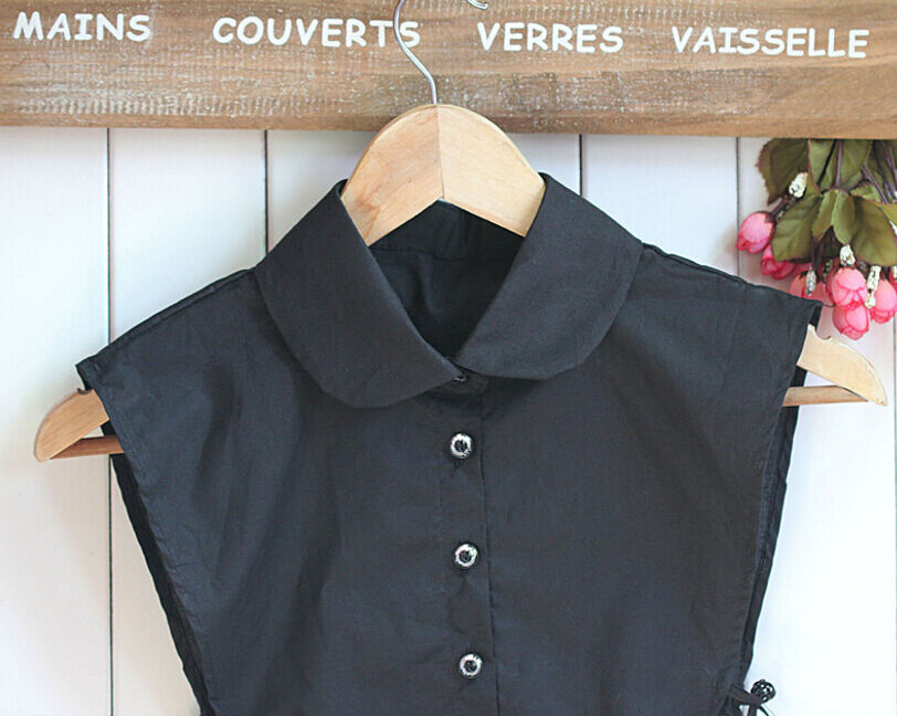 Choker Necklace Unisex Women Peter Pan Detachable Lapel Shirt Fake False Collar