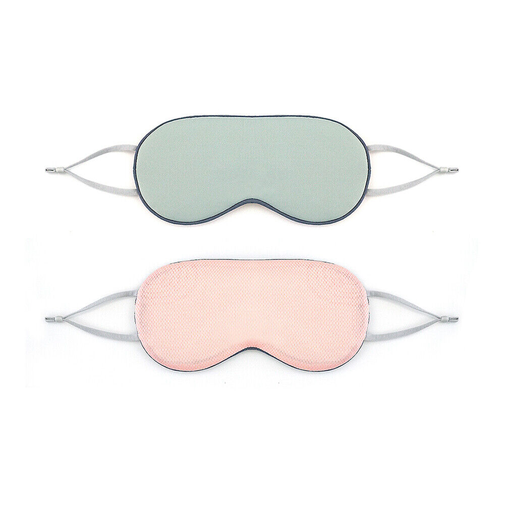 US 2-in-1 Double-Sided Sleep Eye Mask Warm&Cool Travel Breathable Blindfold Mask