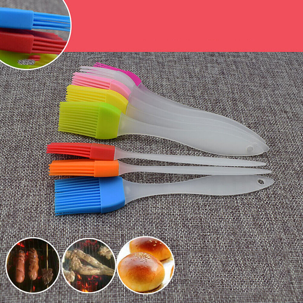 US 7~14 PCS Oil Brush Silicone Baking Pastry Cream For BBQ Basting Kitchen Party