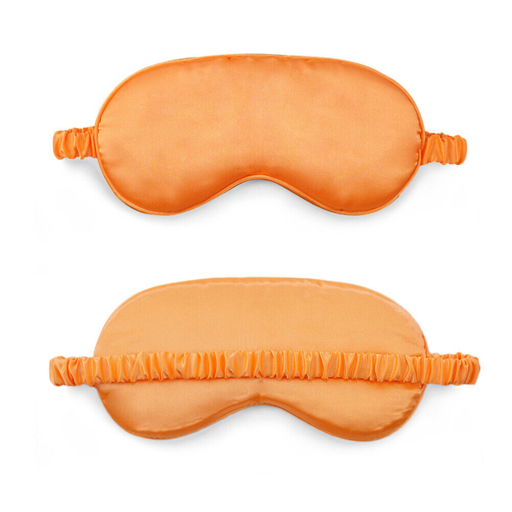 US Double-sided Satin Silky travel Sleep Eye Mask Cover Padded Blindfold Smooth