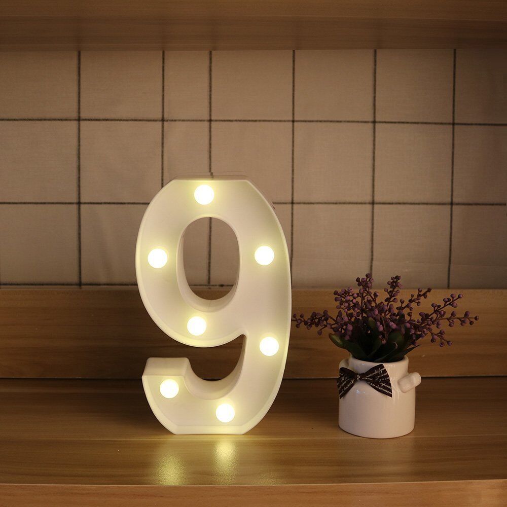 Light Up Letter LED Alphabet PlasticParty Sign Wedding Festival Stand Decoration