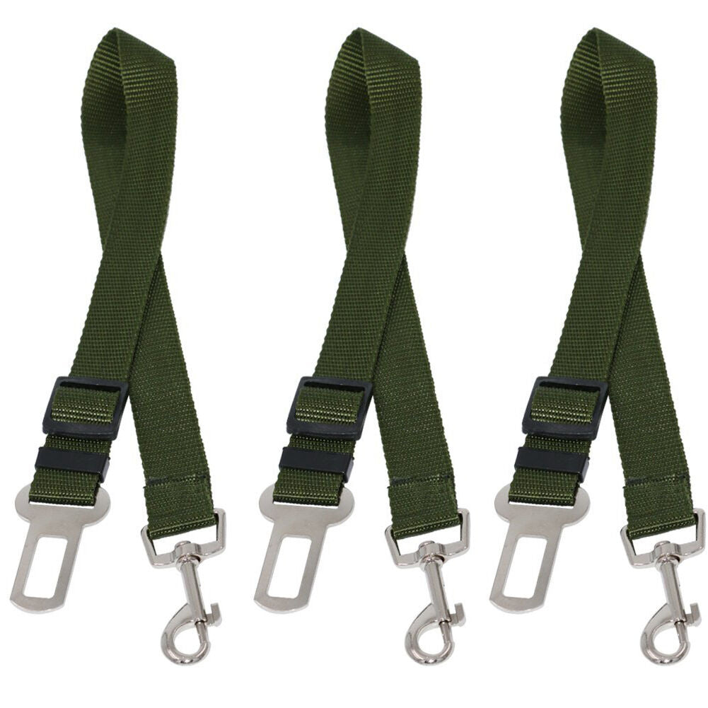 3 PCS Adjustable Pet Dog Cat Car Seat Belt Safety Leads Vehicle Seatbelt Harness
