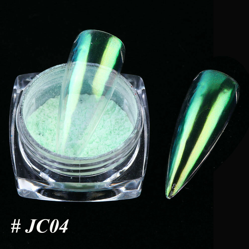 US Glitter Holographic Mirror Nail Art Powder Ultra-thin Aurora Mermaid Pigment