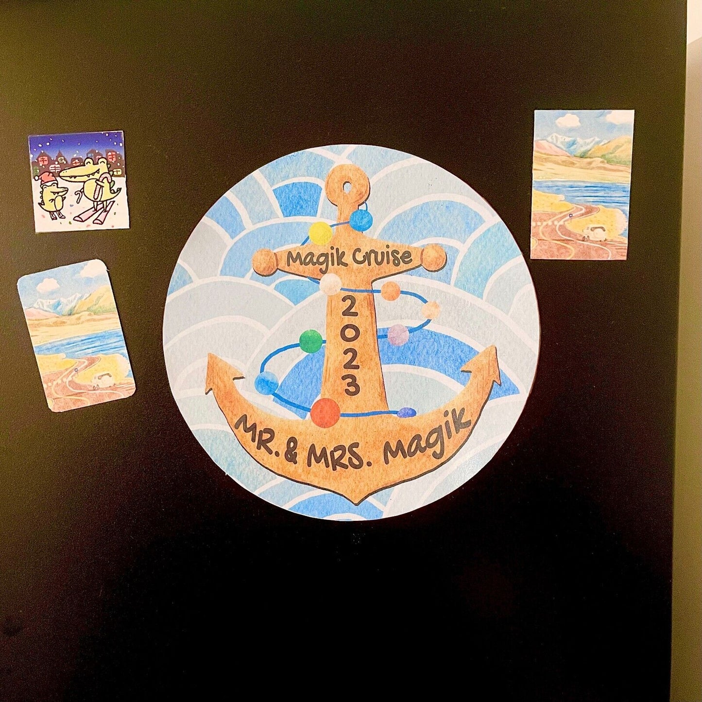US Customize Cruise Magnet Decoration Stateroom Door Cruise Carnival 8" Fridge