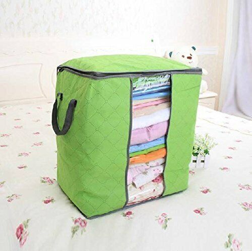 US Anti Dust Large Storage Bag Clothes Quilt Blanket Storage Sort Home Organizer