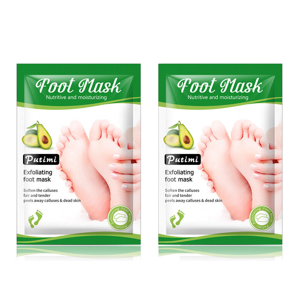 US 2-4 Pairs Foot Peeling Mask Baby Soft Cracked Heels Remove Dead Skin Calluses