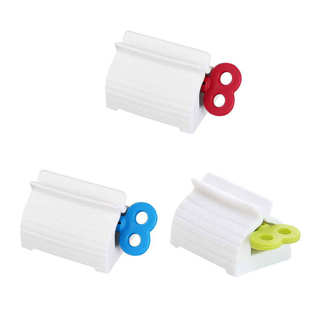 US 3-6 Pack Rolling Tube Toothpaste Squeezer Easy Dispenser Seat Holder Stand