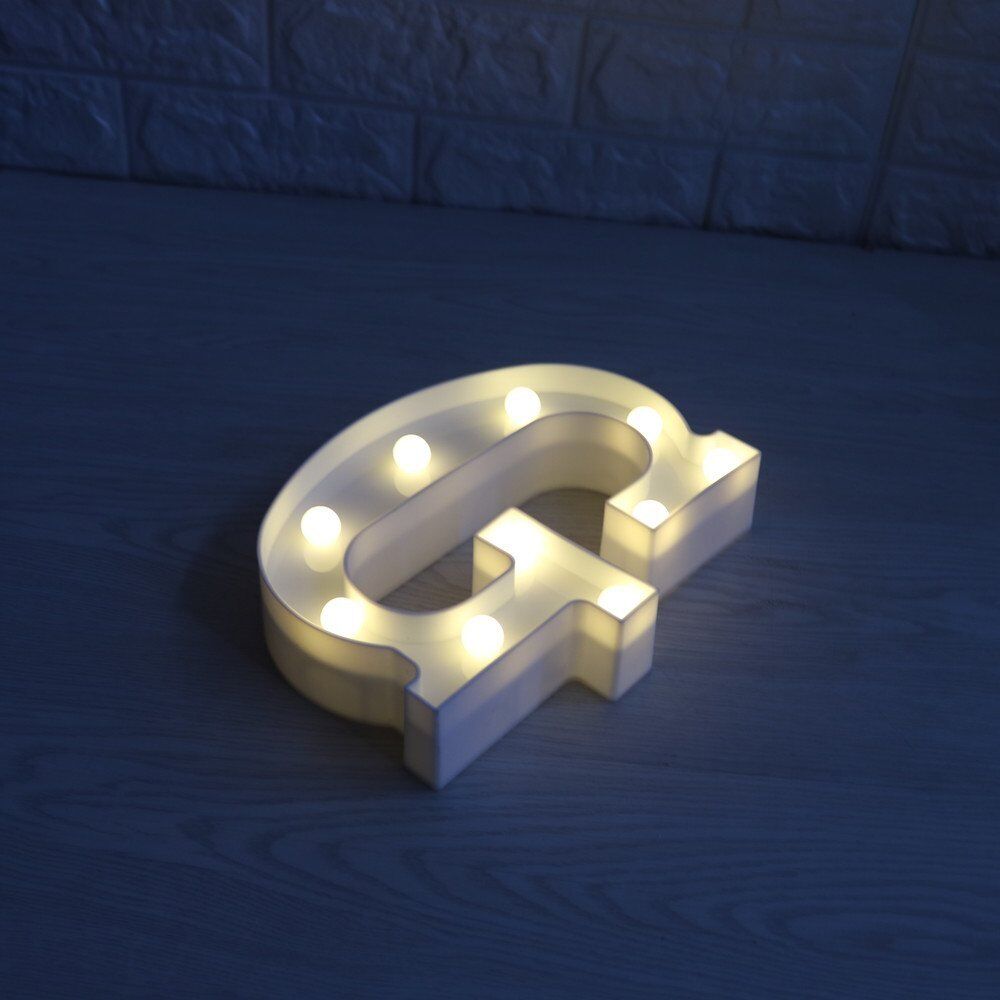 Light Up Letter LED Alphabet PlasticParty Sign Wedding Festival Stand Decoration