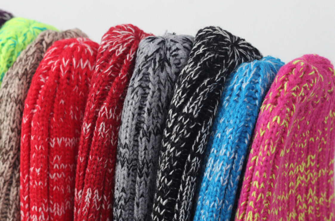 Magik Wool Beanie Knit Ski Cap Hip-Hop Mixed Color Winter Warm Unisex Korean Hat