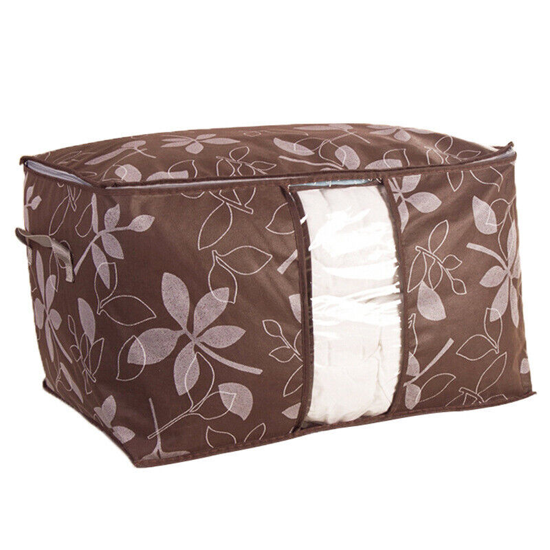 US Anti Dust Large Storage Bag Clothes Quilt Blanket Storage Sort Home Organizer
