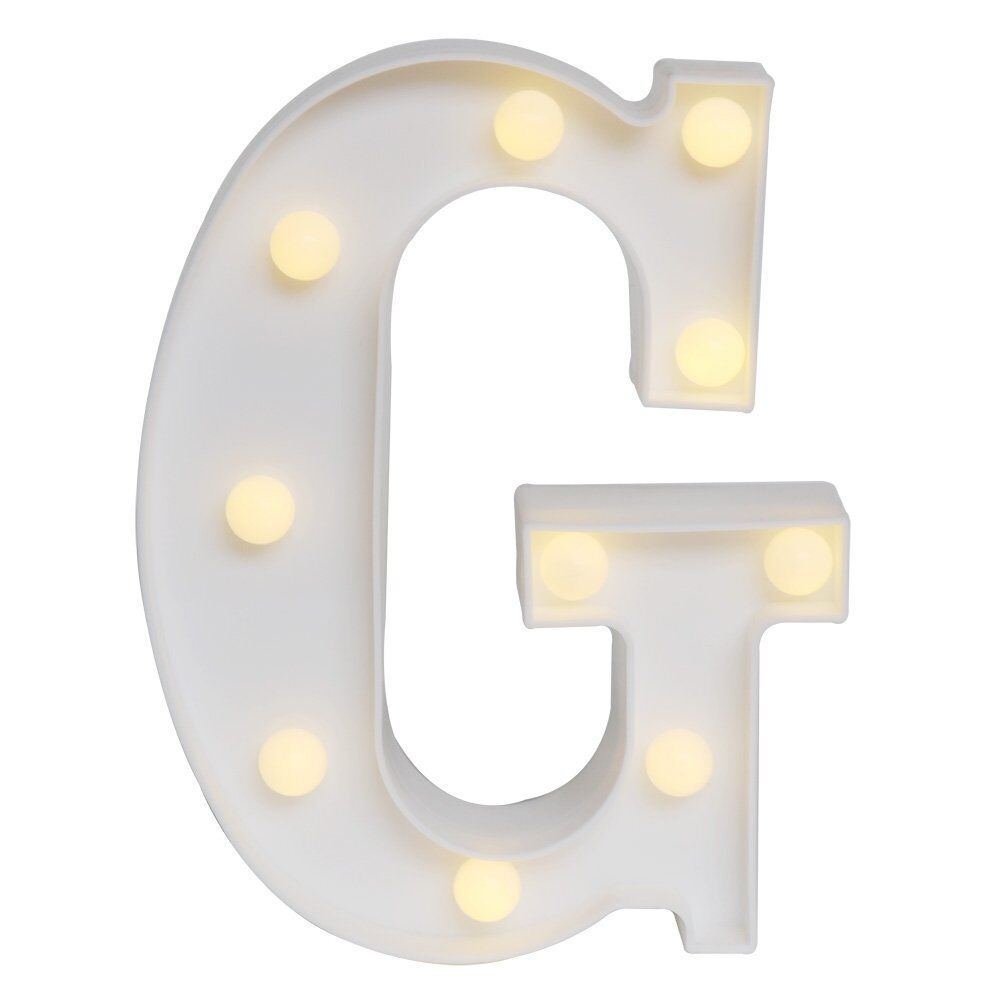 Light Up Letter LED Alphabet PlasticParty Sign Wedding Festival Stand Decoration