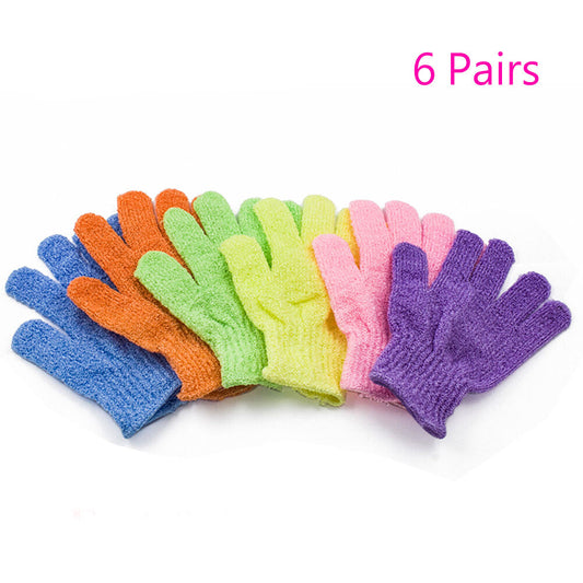 US 6~24 PCS Exfoliating Spa Bath Gloves Shower Soap Clean Hygiene Wholesale Lots