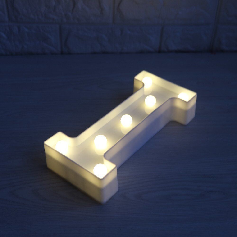 Light Up Letter LED Alphabet PlasticParty Sign Wedding Festival Stand Decoration