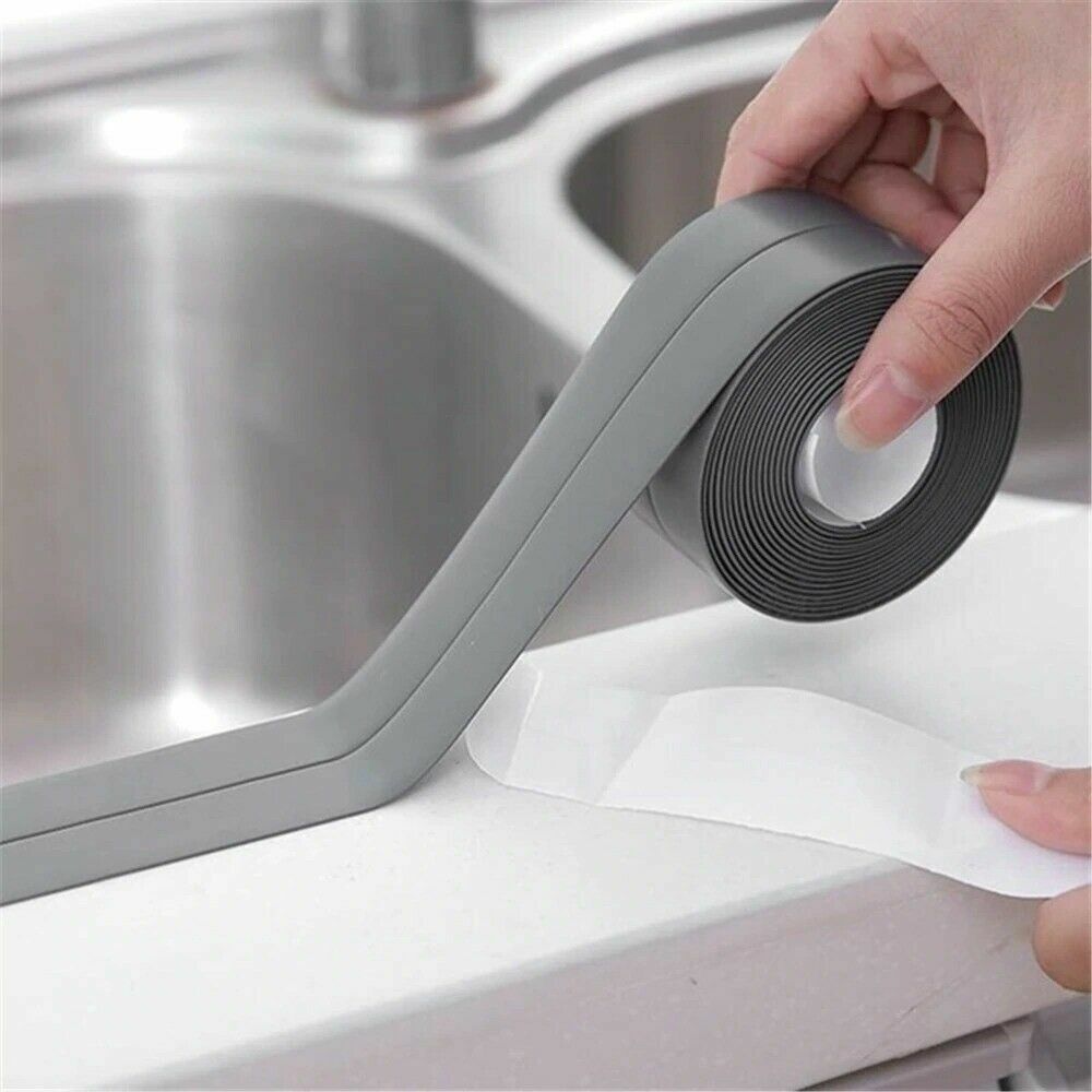 US 10.5ft Self-Adhesive Waterproof PVC Sealing Tape Mold Proof Sink Wall Toilet