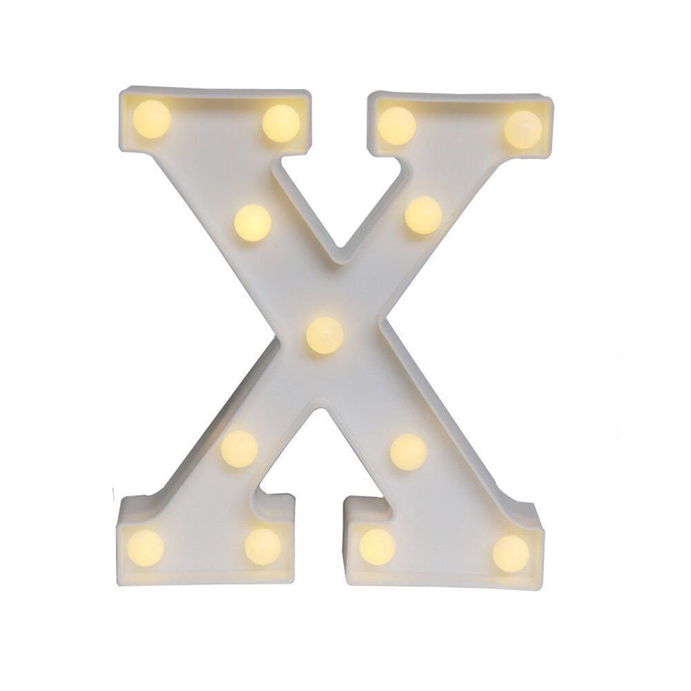 Light Up Letter LED Alphabet PlasticParty Sign Wedding Festival Stand Decoration