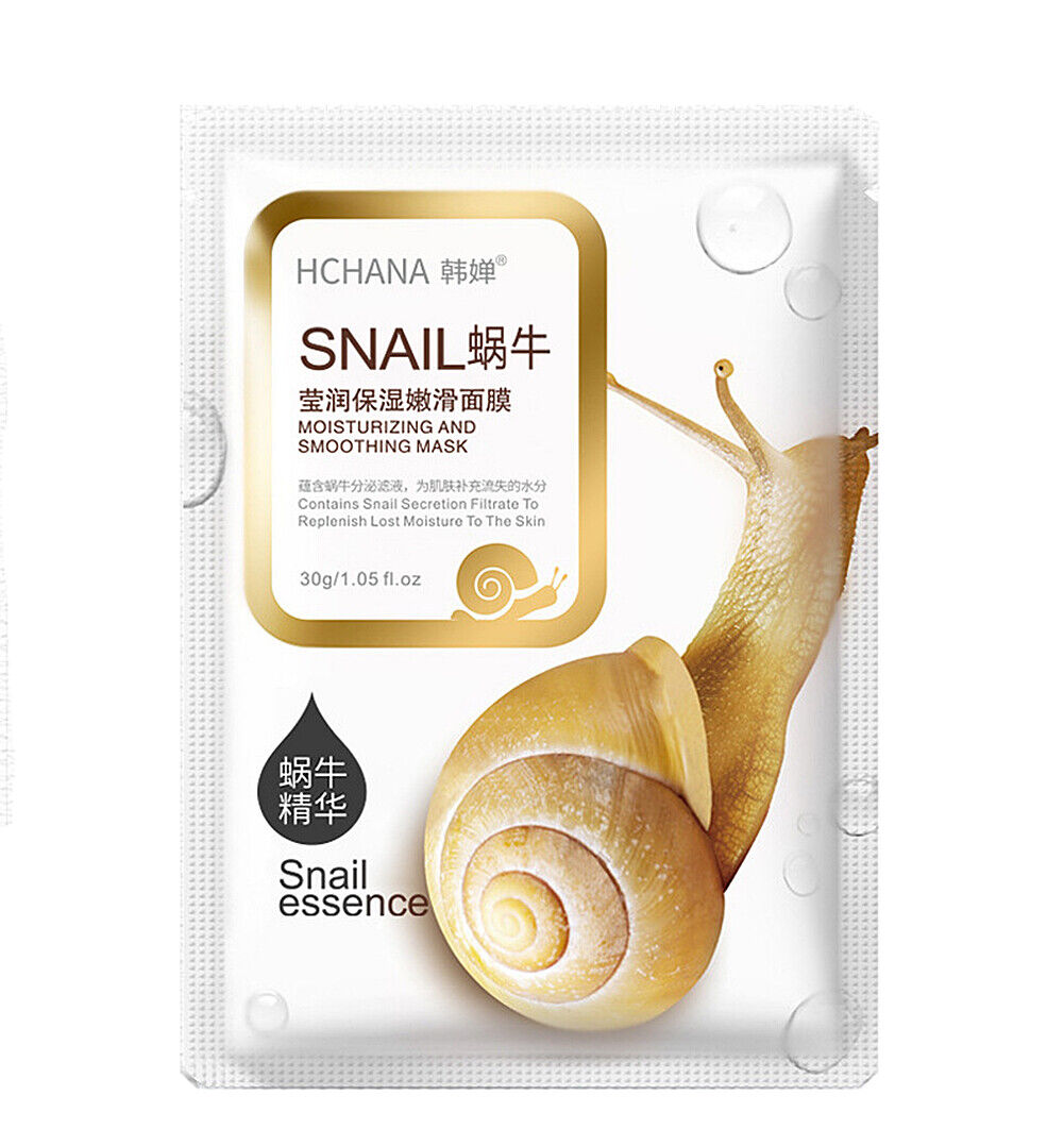 US 12 Pack Fruit Snail Aloe Milk Essence Facial Mask Sheet Age-defy Moisturizing