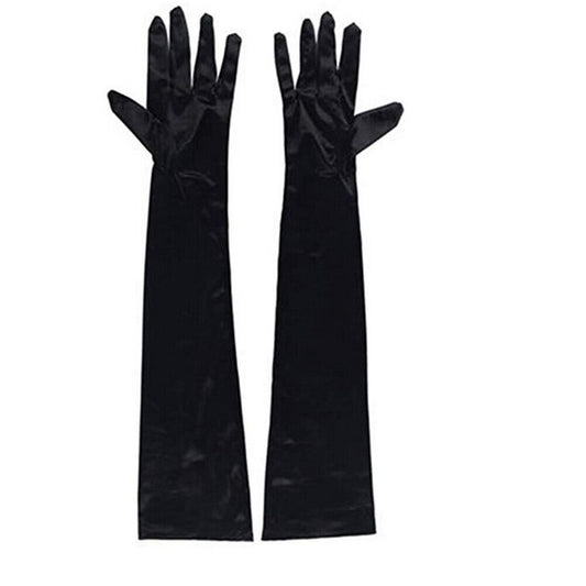 US 20.47'' Satin Evening Gloves Long Party Dance Elbow Arm Length Opera Cosplay