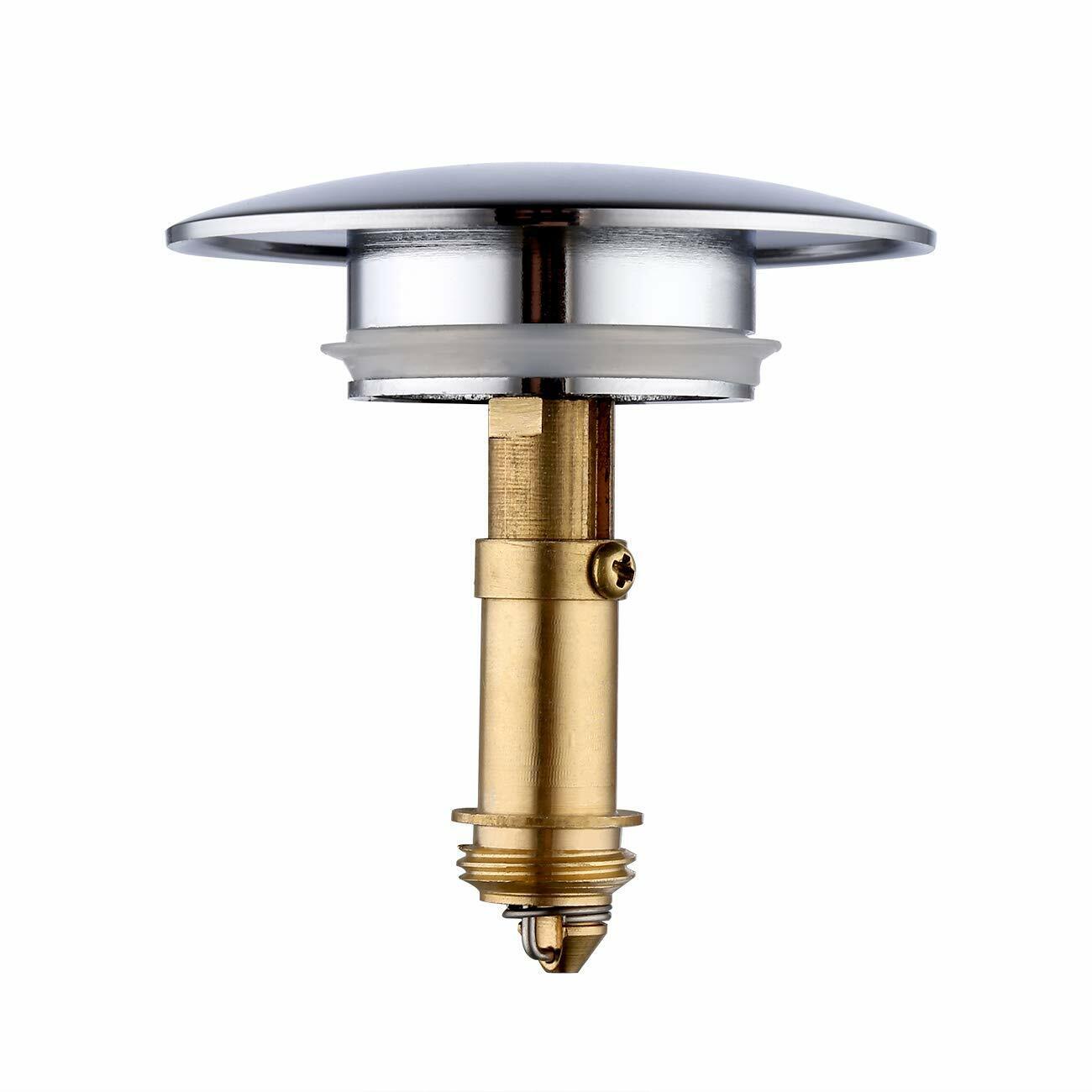 Pop-Up Drain Vessel Sink Waste Bathroom Basin Stopper Polished Chrome
