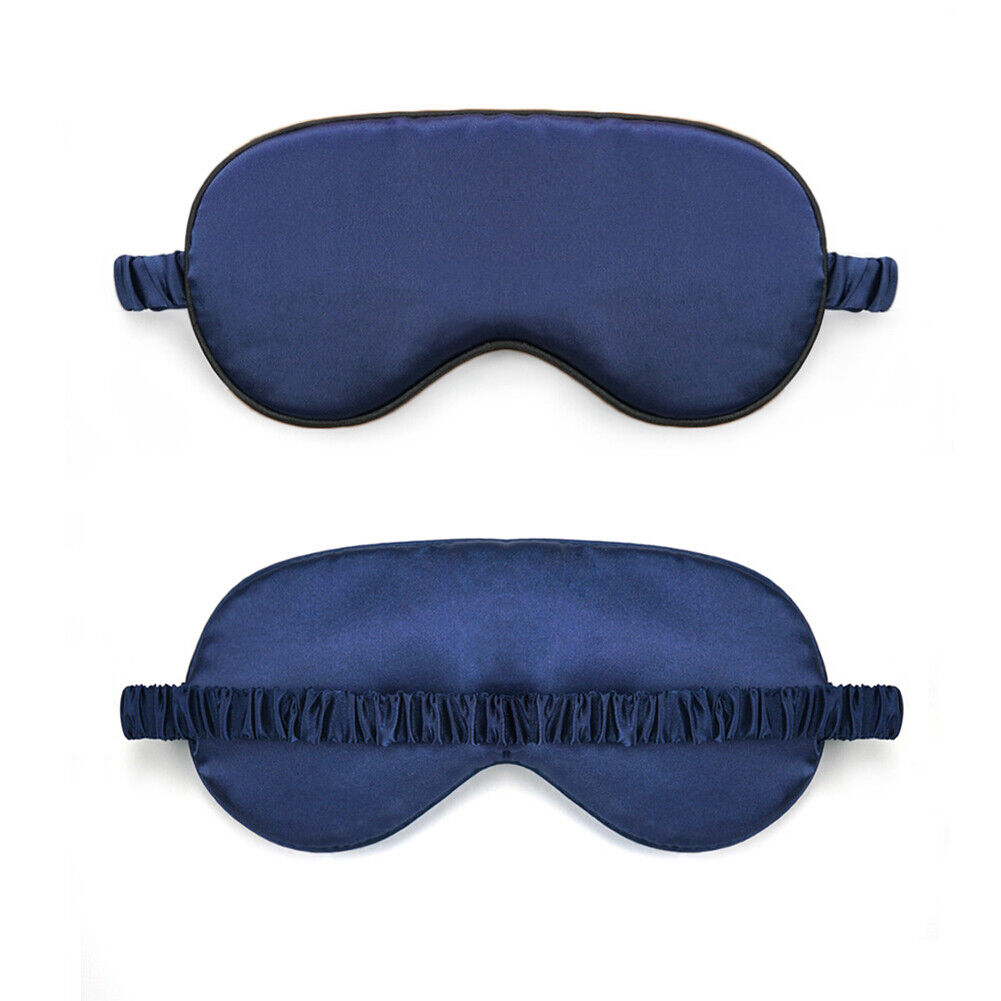 US Double-sided Satin Silky travel Sleep Eye Mask Cover Padded Blindfold Smooth