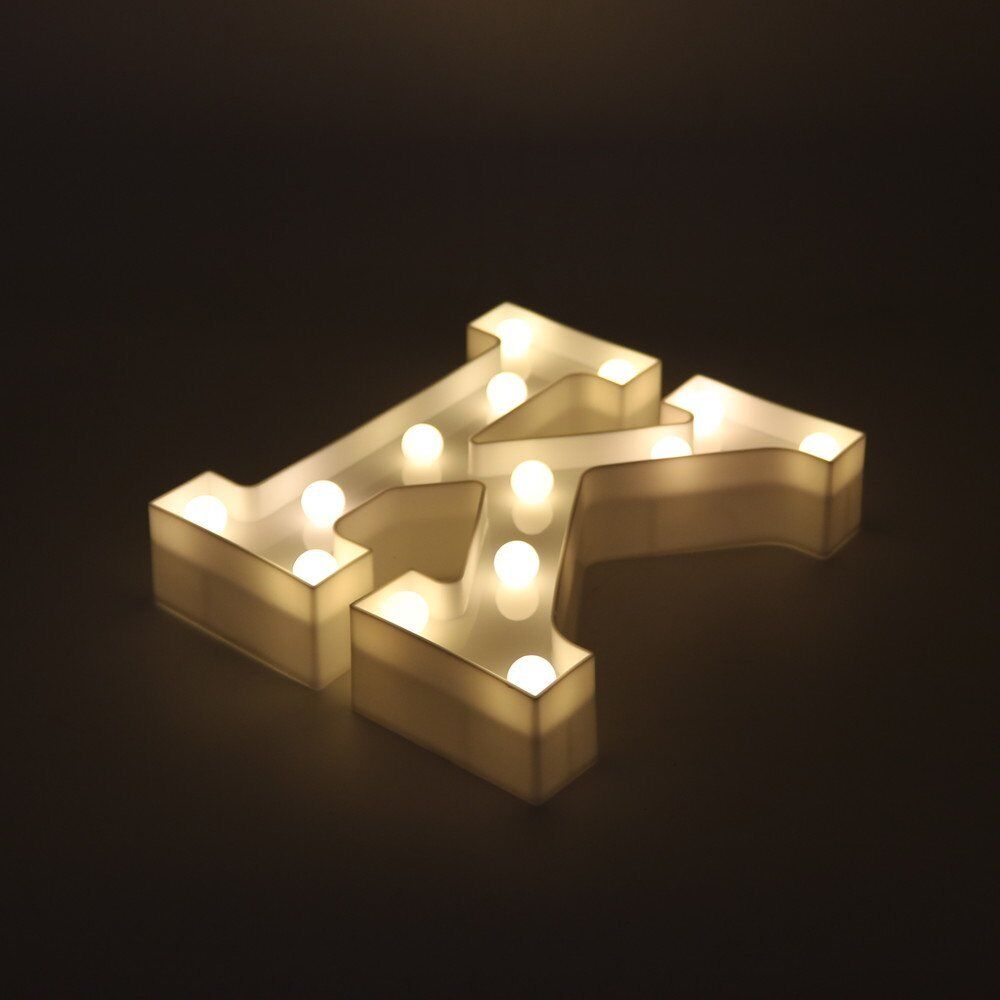 Light Up Letter LED Alphabet PlasticParty Sign Wedding Festival Stand Decoration