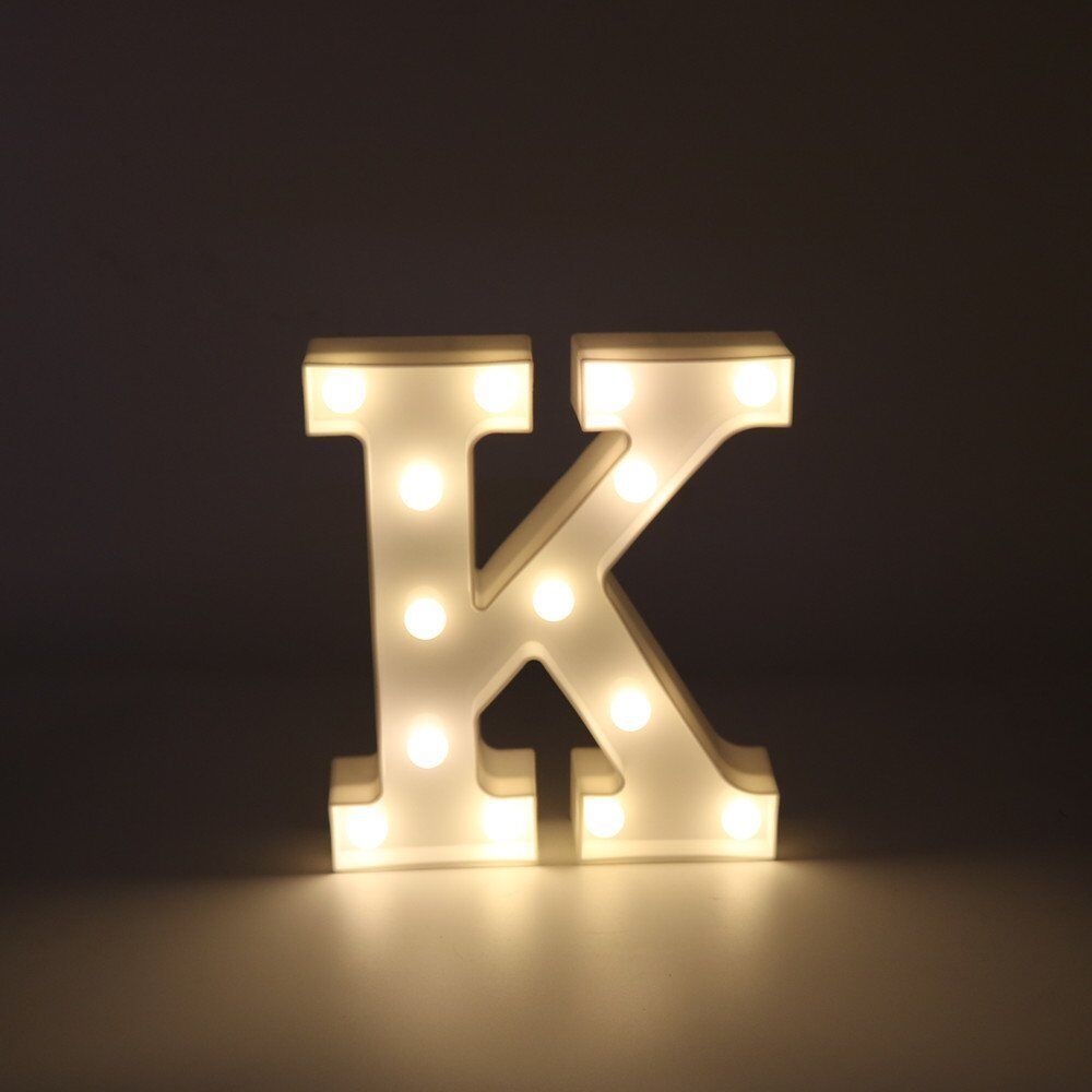 Light Up Letter LED Alphabet PlasticParty Sign Wedding Festival Stand Decoration