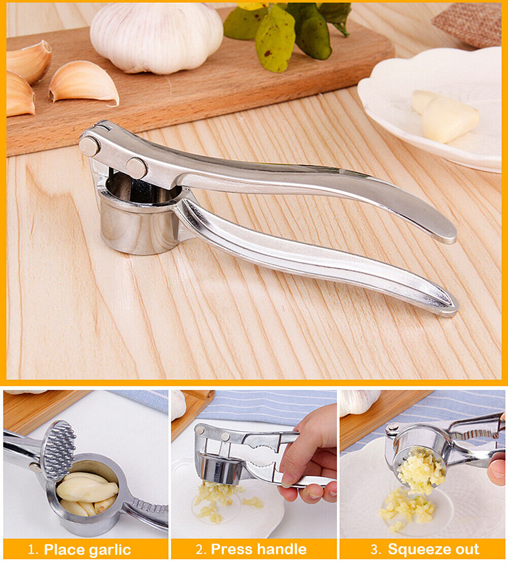 USA 4-in-1 Garlic Ginger Walnut Press Crusher Mincer Chop Squeeze Bottle Opener