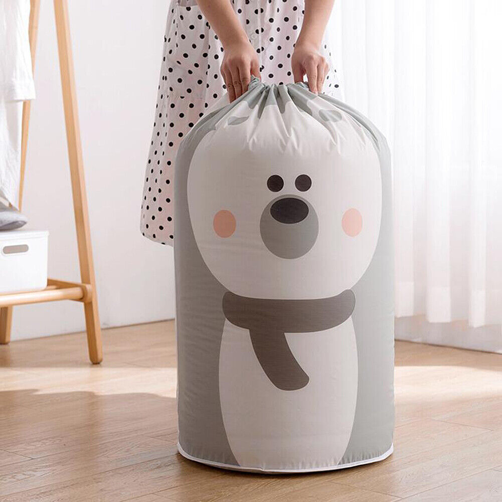 US Large Drawstring Storage Bag Anti Dust Clothes Blanket Quilt Organizer Pouch