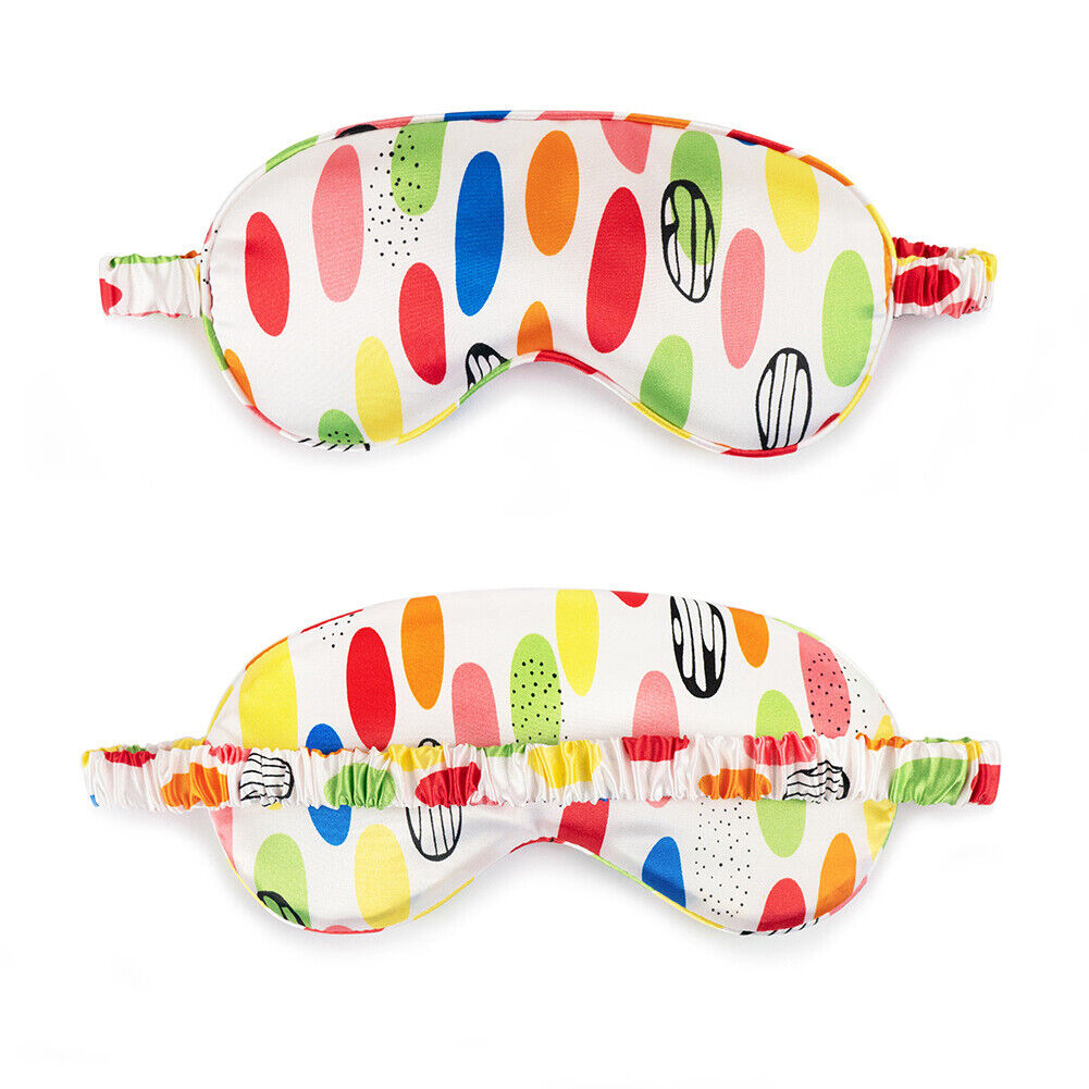 US Cartoon Cute Satin Silky travel Sleep Eye Mask Cover Padded Blindfold Smooth