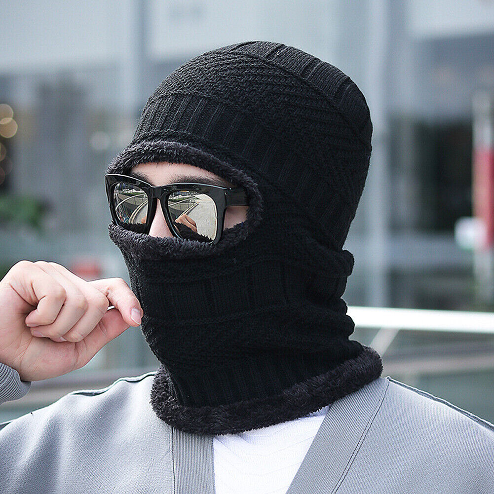 Balaclava Beanie Motorcycle Cycling Hood Hat Face Mask UV Wind Proof Cover Knit