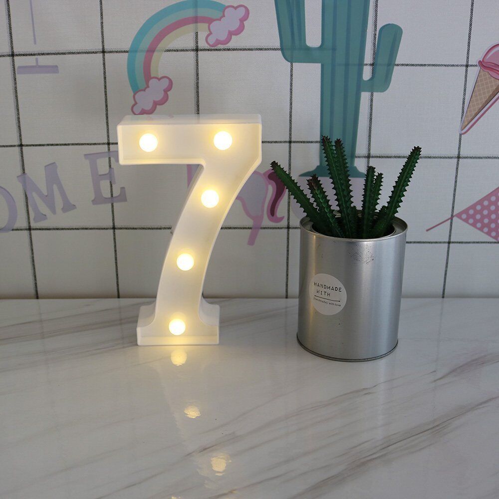 Light Up Letter LED Alphabet PlasticParty Sign Wedding Festival Stand Decoration