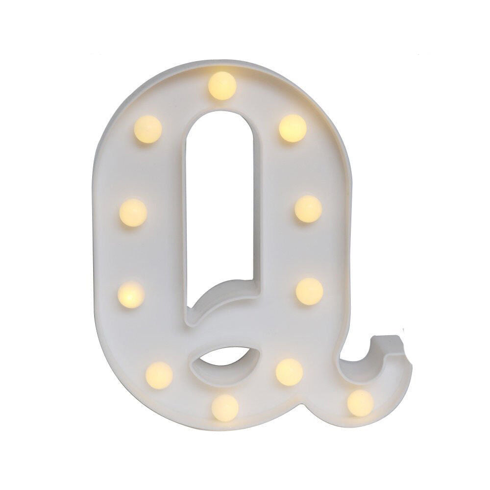 Light Up Letter LED Alphabet PlasticParty Sign Wedding Festival Stand Decoration