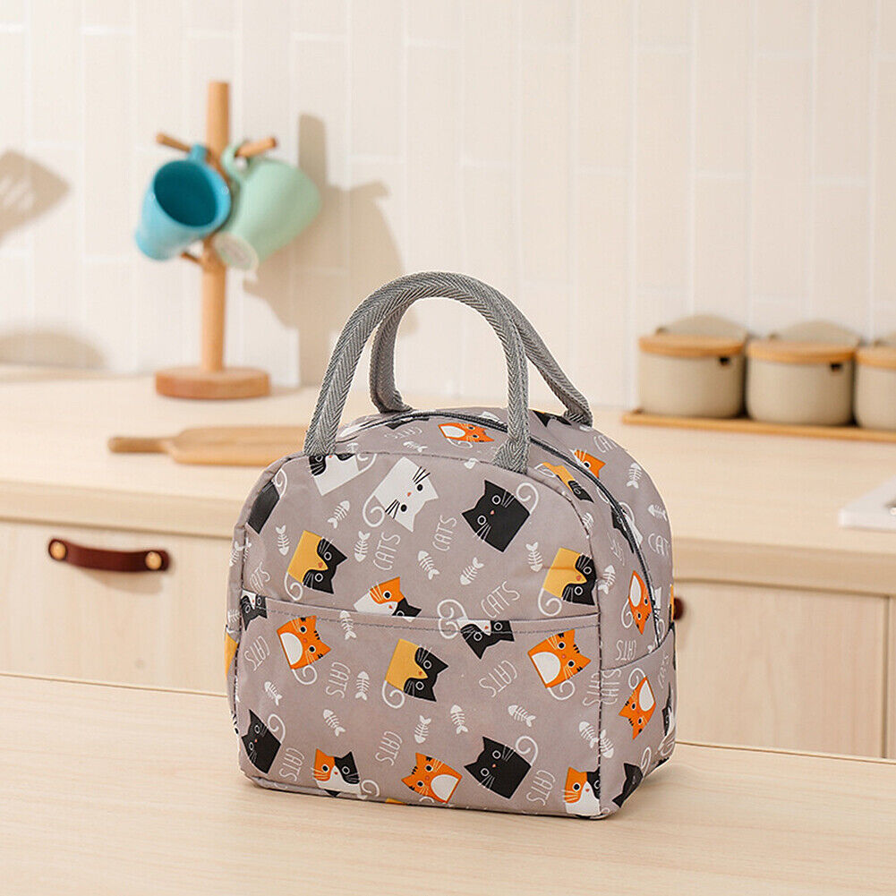 US Portable Insulated Lunch Bag Bento Box Cooler Tote for Kids Adult Men Women