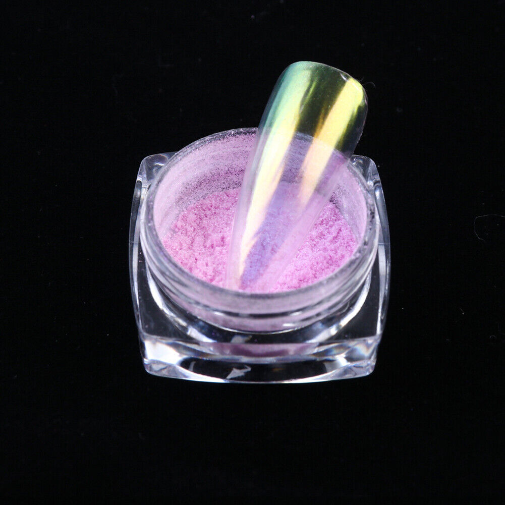 US Glitter Holographic Mirror Nail Art Powder Ultra-thin Aurora Mermaid Pigment