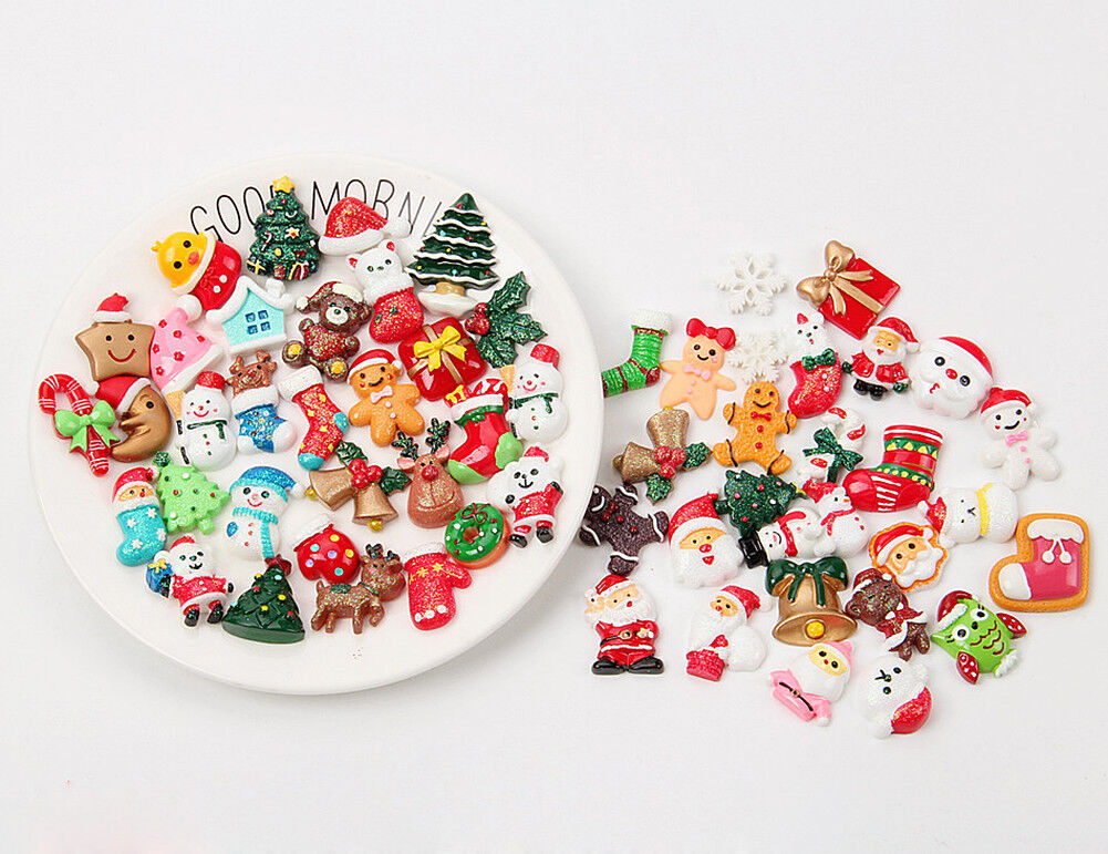 US 15~100 Pc Slime Bread Candy Unicorn Resin Flat Back Scrapbooking Charms DIY