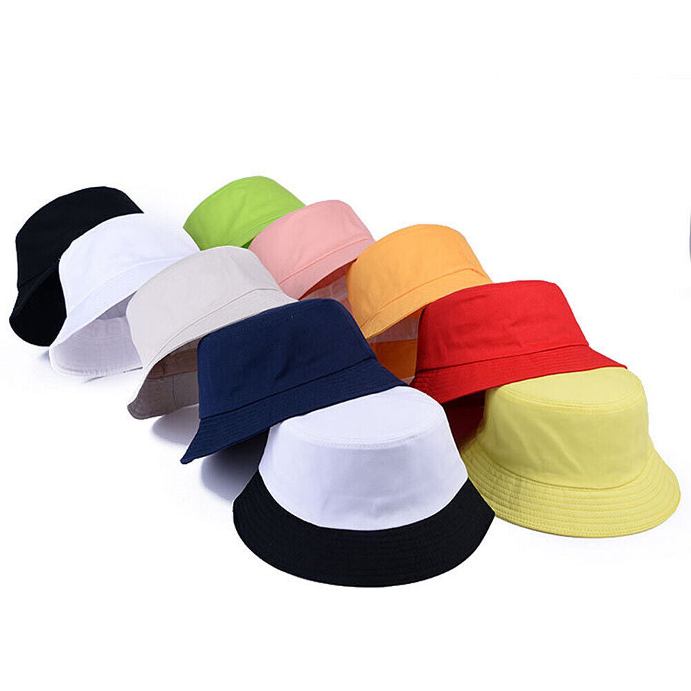 US Bucket Hat Cap Cotton Fishing Boonie Brim Visor Sun Safari Camping Men Women