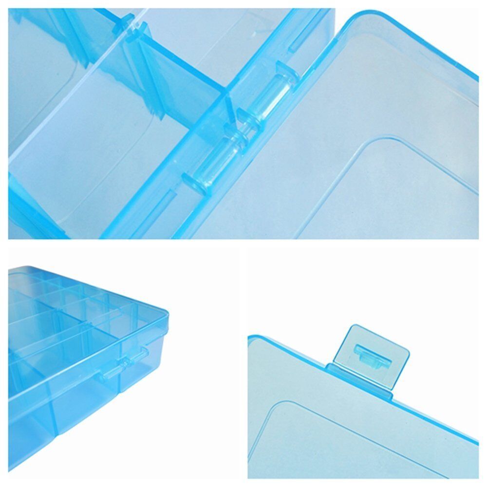 36 Grid Box Storage Organizer Case Display Collection w/ Adjustable Divider Big