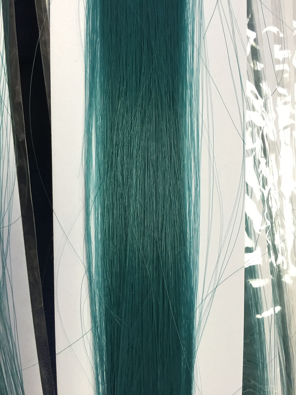 21" Neon Color Clip-on Hair Extensions Rainbow Party Cosplay Anime Halloween