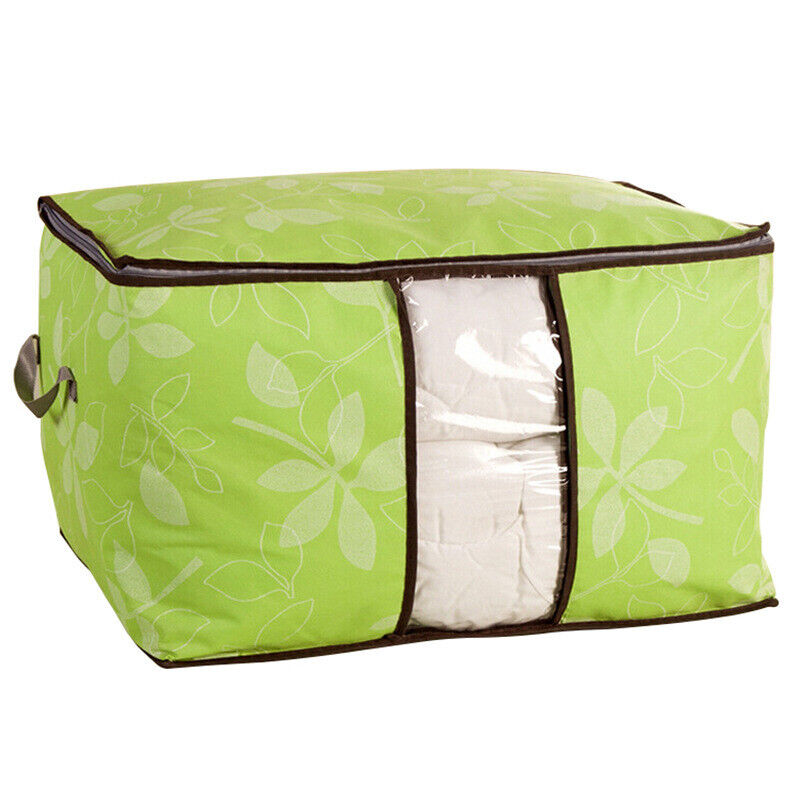 US Anti Dust Large Storage Bag Clothes Quilt Blanket Storage Sort Home Organizer